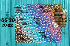 Diagonal Sunset Beach Ombre SS20 20oz Rhinestone Template Product Image 1