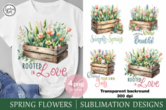 Spring Seedling, Sublimation PNG Clip Art Product Image 4