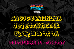 Swizer Street | 3D Layered Graffiti Webfont for Urban Impact Product Image 4