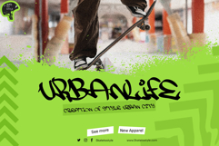 Street Streak | Monoline Graffiti Webfont for Urban Creative Product Image 4