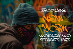 Street Streak | Monoline Graffiti Webfont for Urban Creative Product Image 5