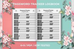 Password Tracker Logbook KDP Interior Product Image 1