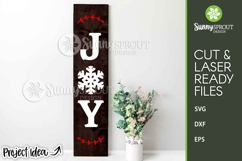 Joy Snowflake Farmhouse Porch Sign - Cricut SVG Cut Files Product Image 2