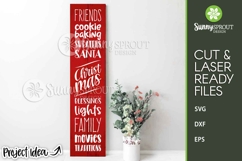 Christmas Things Farmhouse Porch Sign - Cricut SVG Cut Files Product Image 1