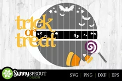Trick or Treat Candy Bats Sign - Halloween SVG Laser Files Product Image 3