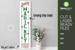 Santa&#039;s Magic Key Porch Sign - Cricut SVG Cut Files Product Image 2