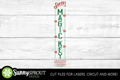 Santa's Magic Key Porch Sign - Cricut SVG Cut Files Product Image 3