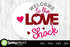 Welcome to the Love Shack Sign - SVG Laser Cut Files Product Image 3
