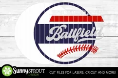 Probably at the Ballfield Baseball - SVG Laser Cut Files Product Image 3