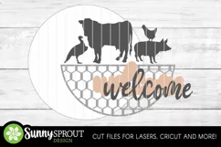 Welcome Farm Animal Sign - SVG Laser Cut File Product Image 3