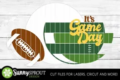It's Game Day American Football Sign - SVG Laser Cut Files Product Image 3