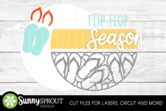 Flip Flop Season Sign - SVG Laser Cut Files Product Image 3