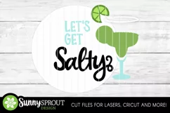 Let's Get Salty Margarita Sign - SVG Laser Cut Files Product Image 3