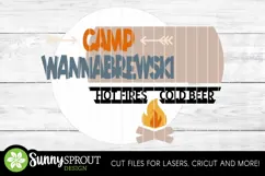 Camp Wannabrewski Sign - SVG Laser Cut Files Product Image 3