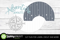Adventure Awaits Compass Sign - SVG Laser Cut Files Product Image 3