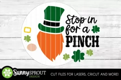 Stop in for a Pinch St. Patrick Day Sign - SVG Laser File Product Image 3