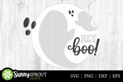 Hey Boo Ghosts Sign - Halloween SVG Laser Cut Files Product Image 3