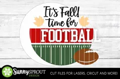 It's Fall Time For Football Sign - SVG Laser Cut Files Product Image 3
