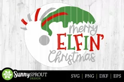 Merry Elfin' Christmas Sign - SVG Laser Cut Files Product Image 3