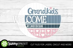 Grandkids Welcome Sign - SVG Laser Cut Files Product Image 3
