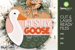 Hi Silly Goose Sign - SVG Laser Cut Files Product Image 2