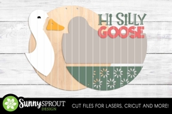 Hi Silly Goose Sign - SVG Laser Cut Files Product Image 3