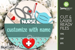 Nurse Welcome Sign - Personalize - SVG Laser Cut Files Product Image 2
