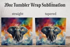 Gorgeous Elephant 20oz Tumbler PNG, Elephant Tumbler PNG Product Image 2