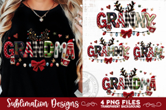 Rustic Christmas Names GRANNY, GRAMMY, GRAM &amp; GRANDMA PNGs Product Image 8