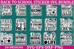 Back To School sticker svg Bundle School &amp; Teacher SVG Desig Product Image 1