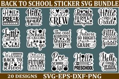Back To School sticker svg Bundle School &amp; Teacher SVG Desig Product Image 1