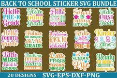 Back To School sticker svg Bundle School &amp; Teacher SVG Desig Product Image 1