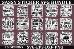 Sassy sticker SVG Bundle Sarcastic SVG, Design, Funny Quotes Product Image 1