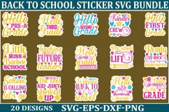 Back To School sticker svg Bundle School &amp; Teacher SVG Desig Product Image 1