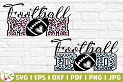Football Leopard Mom SVG, Football Mom PNG, Kids Sports Product Image 1