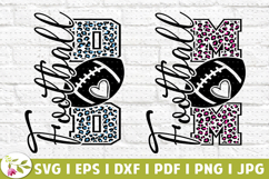 Football Leopard Mom SVG, Football Mom PNG, Kids Sports Product Image 2