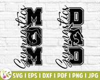 Gymnastics Mom SVG, Gymnastics Mom PNG, Kids Sports Gymnast Product Image 4