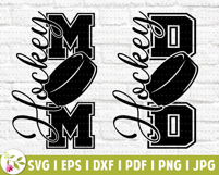 Hockey Mom SVG, Hockey Mom PNG, Kids Sports Ice Hockey Puck Product Image 4