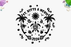 St. Kitts and Nevis Vacation 2024 Svg, Caribbean Shirt Png Product Image 2