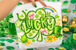 Lucky St Patrick's Day PNG, Irish PNG, Shamrock PNG, Clover Product Image 3