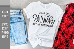 St Nicks Bed and Breakfast, Hand Lettered Christmas SVG Product Image 2
