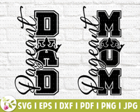 Pageant Mom SVG, Pageant Mom PNG, Kid Beauty Contest Crown Product Image 4