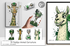 St Paddys Animal Digital Paper Product Image 1