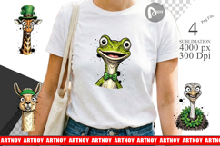 St Paddys Animal Charms Sublimation Product Image 1