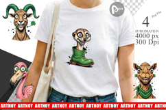 St Paddys Animal Charms Sublimation Product Image 1