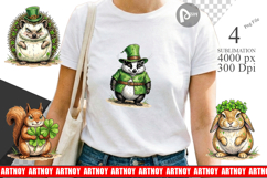 St Paddys Animal Friends Sublimation Product Image 1