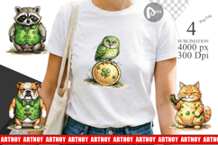 St Paddys Animal Friends Sublimation Product Image 1