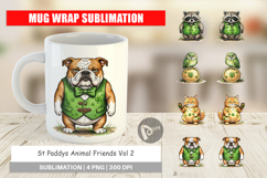 St Paddys Animal Friends Mug Wrap Product Image 1