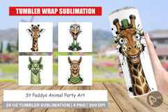 St Paddys Animal Party Art Tumbler Product Image 1
