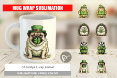 St Paddys Lucky Animal Mug Wrap Product Image 1